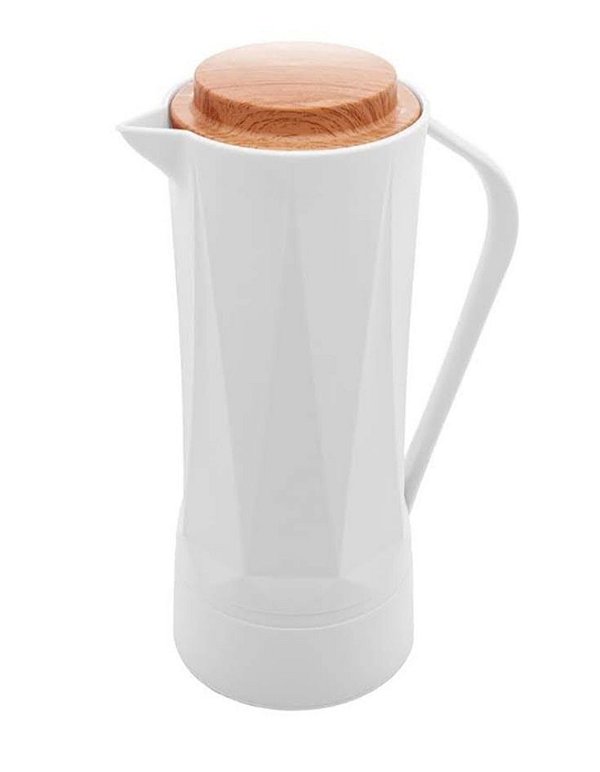 Garrafa Térmica Plástico Queen Branca 1L - Gon Gourmet