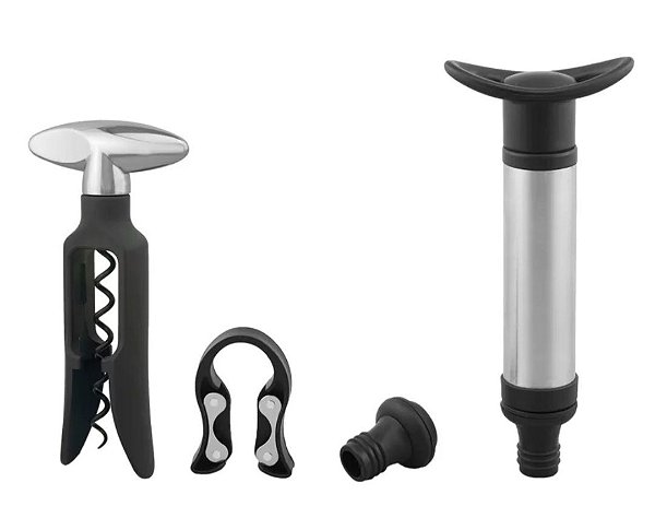 Cj 5 Pçs Aço Inox P/ Vinho C/ Caixa - Bon Gourmet