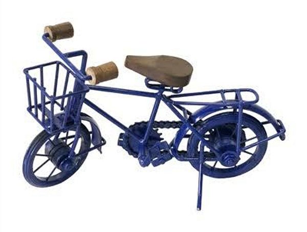 Bicicleta Azul Decorativa Trevisan Concept Feita a Mão