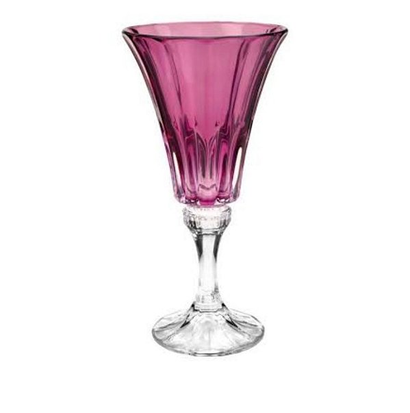 Cj 6 Taças de Cristal Ecológico P/ Água Wellington Ametista - Bohemia