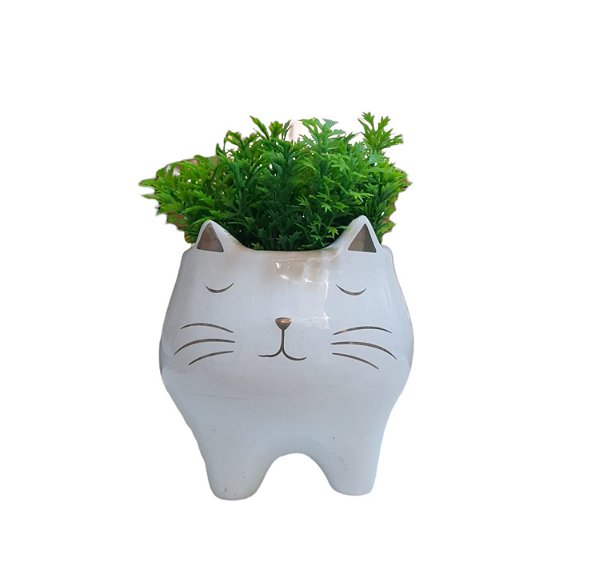 Vasinho Gatinho Com Verdinhos