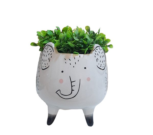 Cachepot Elefante com Verdinho