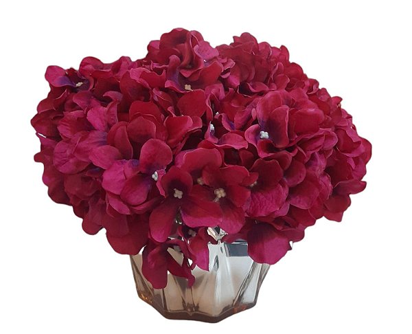 Arranjo Vaso Dourado com Flores