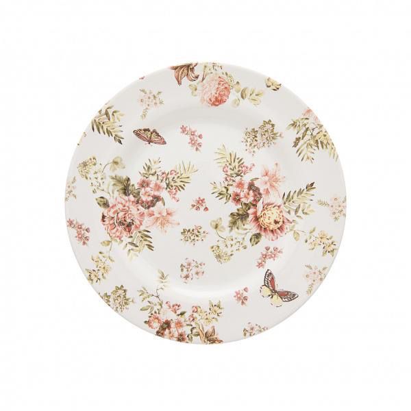 Cj 6 Pratos Sobremesa Aquarelle Jardim - Copa & Cia