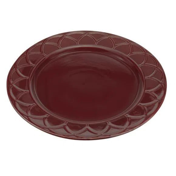 Cj 6 Pratos Raso Porcelana Iris Verbena 27cm - Wolff