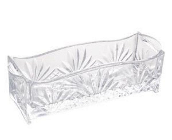 Porta Talher de Cristal Dublin 27x8x9cm - Lyor