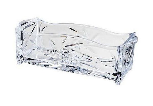 Porta Talher de Cristal Prima 27x8x9cm - Lyor