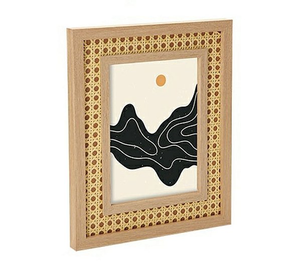 Porta Retrato em MDF com Rattan 15X20 - Mart