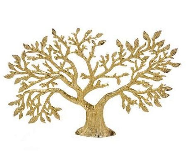 Árvore Decorativa Metal Dourada 21cm