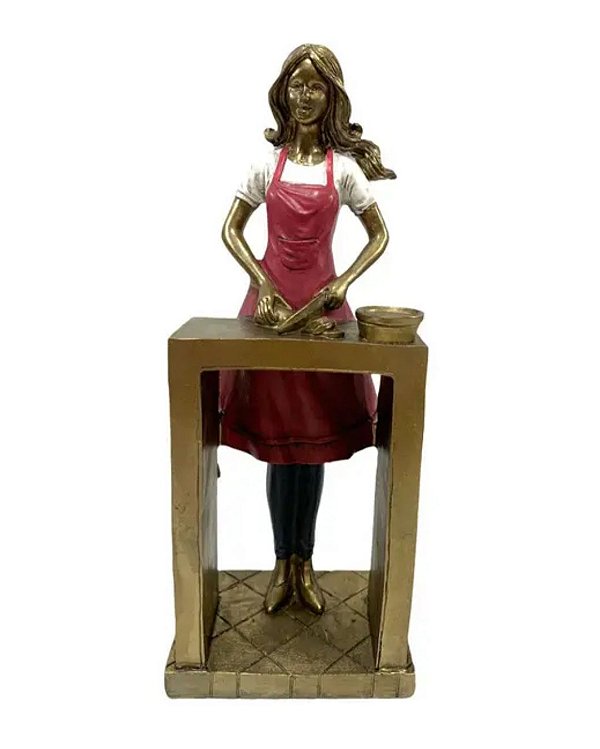Mulher Gourmet Decorativa 23cm