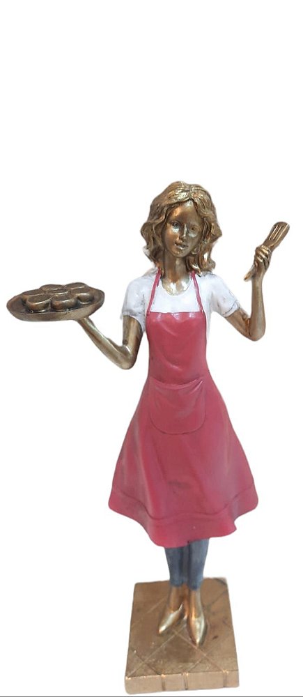Mulher Gourmet Decorativa 24cm