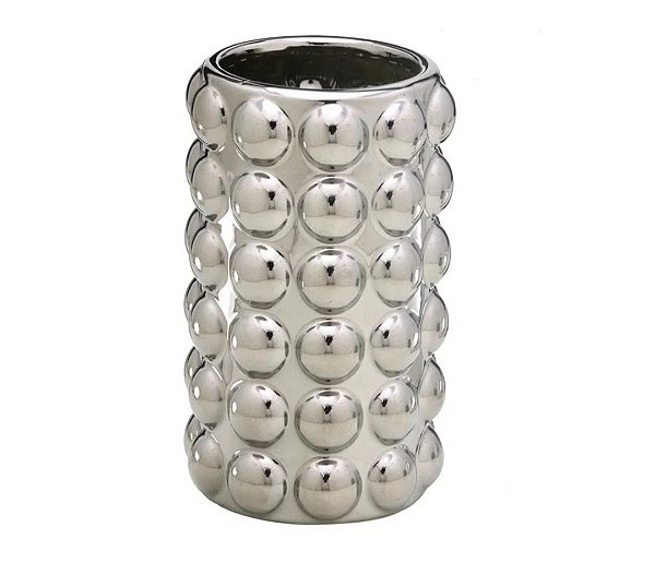Vaso Decorativo Prata 18cm