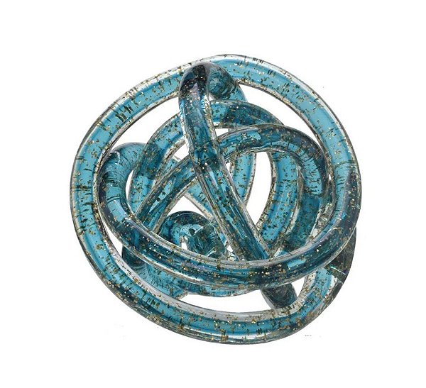 Nó Decorativo em Vidro 15cm