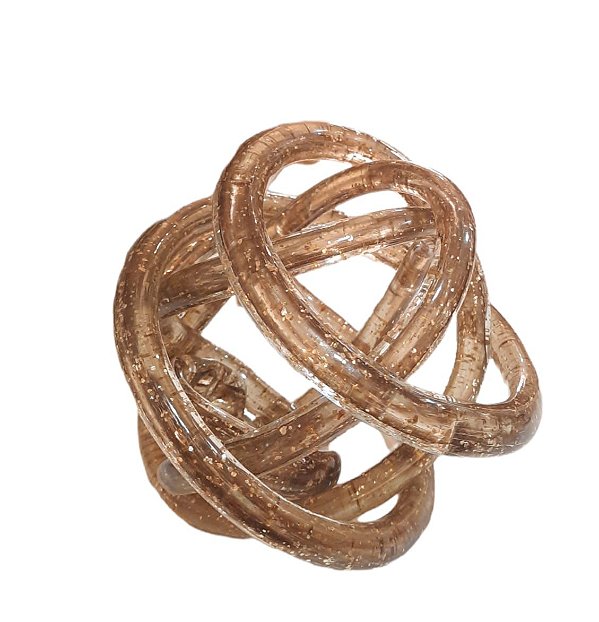 Nó Decorativo em Vidro 15cm