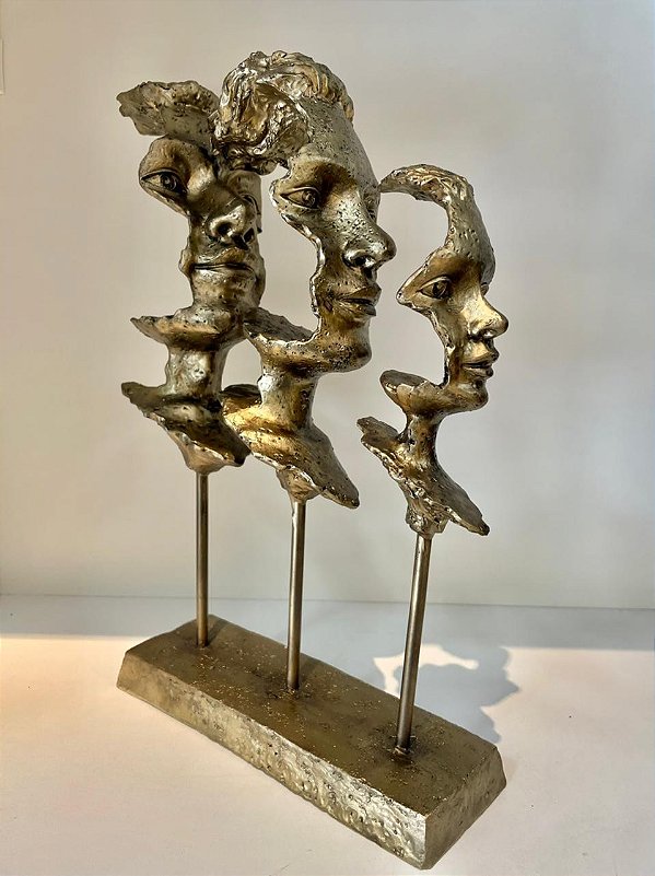 Face Decorativa Dourada