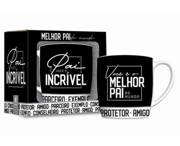 Caneca Porcelana Urban Pai Incrível - 360ml