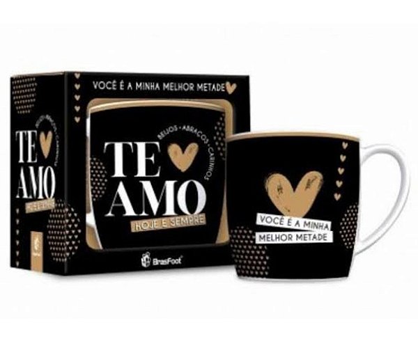 Caneca Porcelana Urban Te Amo Hoje e Sempre - 360ml