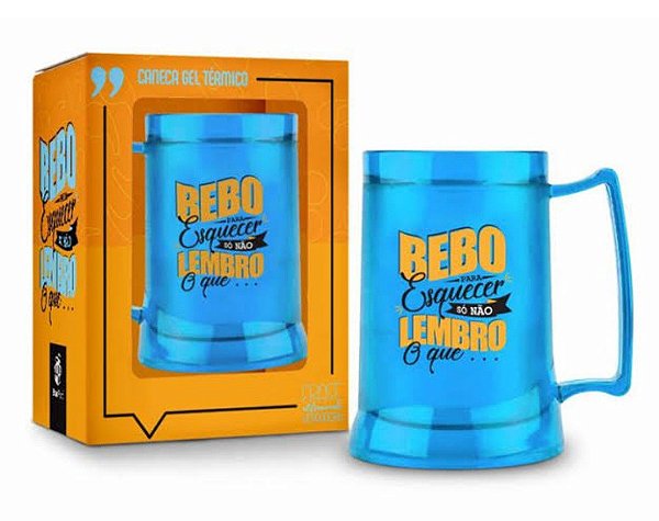 Caneca Gel Bebo Para Esquecer Só Não Sei O Que - 300ml