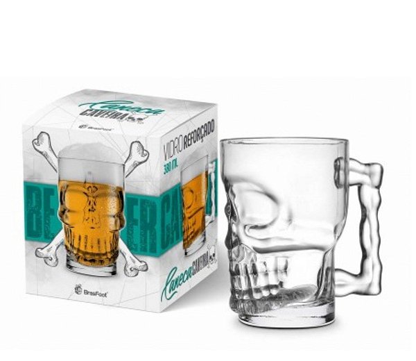 Caneca Chopp Caveira - 380ml