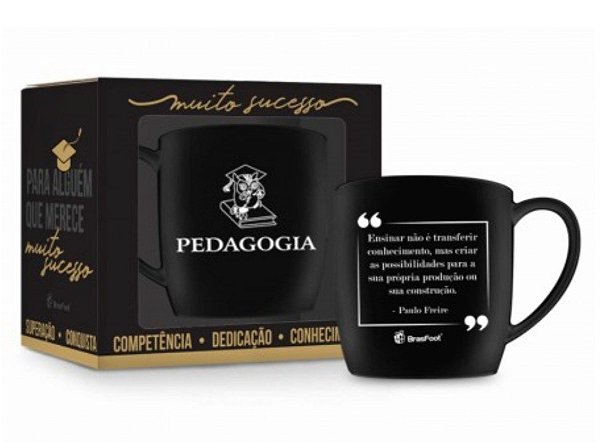 Caneca Porcelana Urban Pedagogia - 360ml
