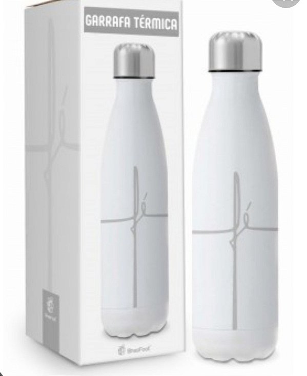 Garrafa Térmica Metal Neo Fé Branca - 500ml