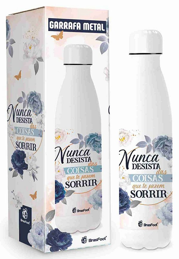 Garrafa Térmica Metal Neo Coisas Que Te Fazem Sorrir - 500ml