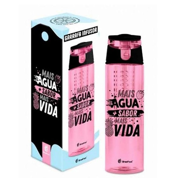 Garrafa Infusor de Sabor Mais Água + Sabor Mais Vida - 700ml