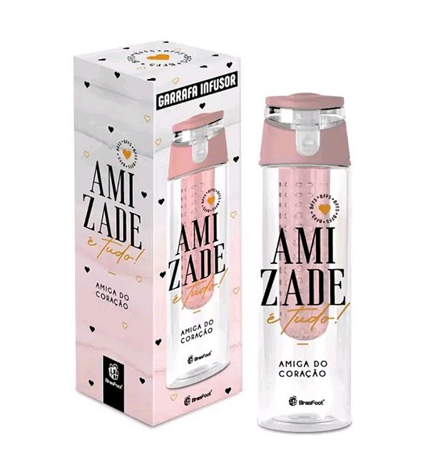 Garrafa Infusor de Sabor Amizade é Tudo - 700ml