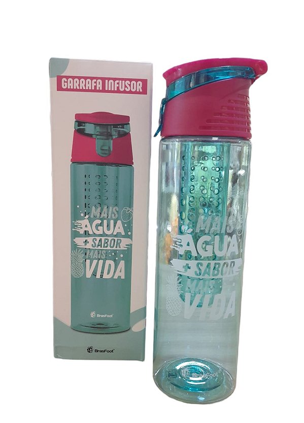Garrafa Infusor de Sabor Mais Água + Sabor Mais Vida Verde - 700ml