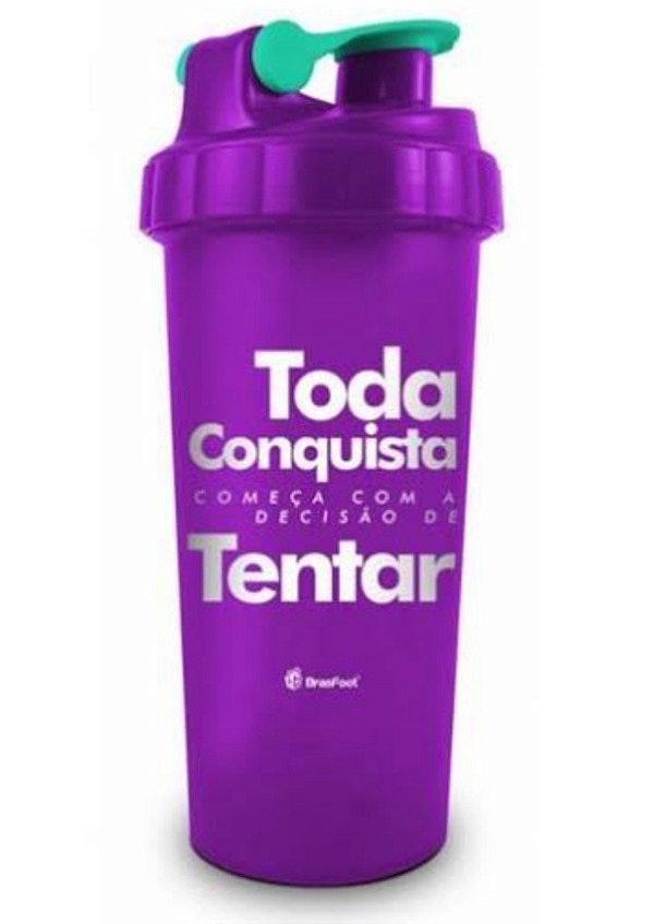 Coqueteleira Frases Toda Conquista - 600ml