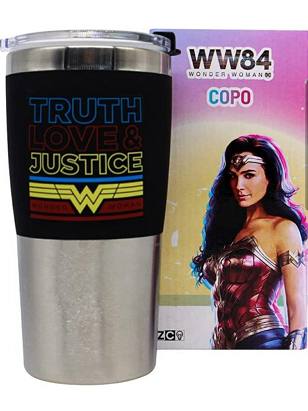 Copo Com Tampa WW84 Wonder Woman - 450ml