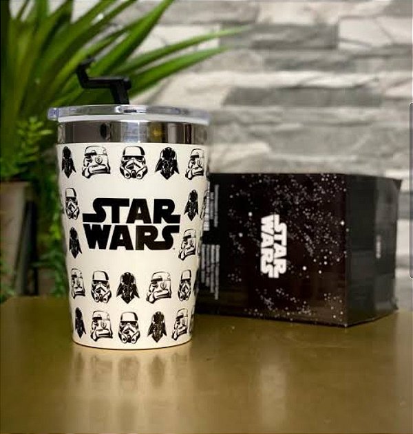 Copo Com Tampa Star Wars Oficial - 300ml