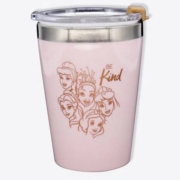 Copo Com Tampa Princesas Gold - 300ml