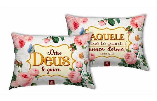 Almofada Retangular Pequena Deixe Deus Te Guiar