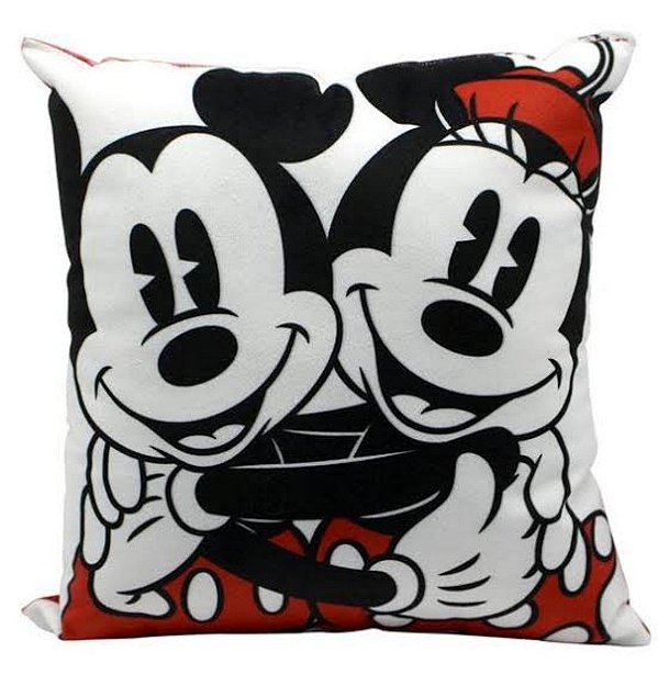 Almofada Veludo 22x22 Mickey e Minie Oficial
