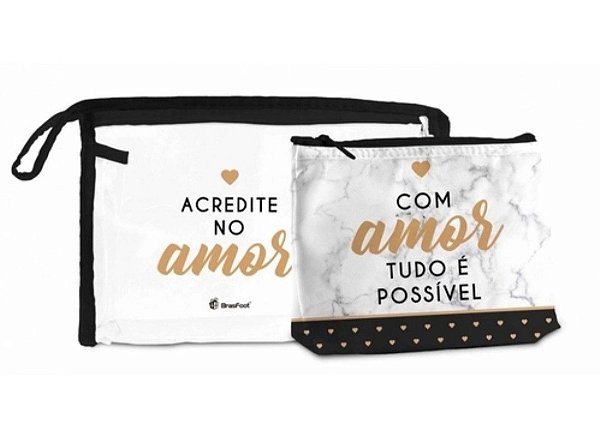 Necessaire Com Amor Tudo É Possível