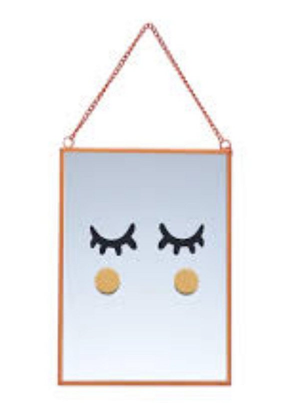 Quadro Espelhado Rose Carinha