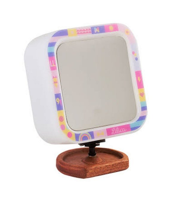 Luminária De Mesa Lilica Com Espelho