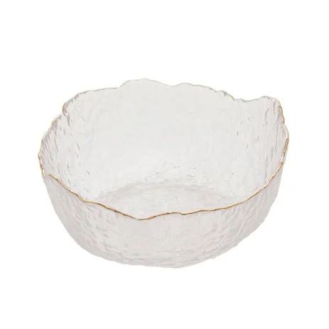 Bowl de Cristal Martelado C/ Borda Dourada Taj 13x6,5cm - Wolff
