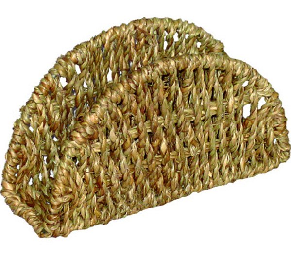 Porta Guardanapo Fibra Natural 9x15,5x5,5cm