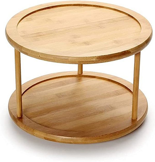 Organizador Giratório Duplo Keep Bambu
