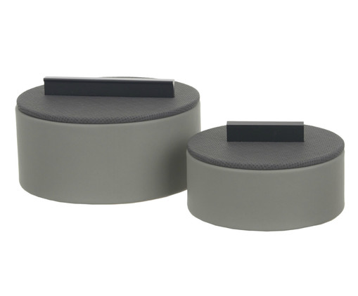Kit Caixas Decorativas Cinza - D&A