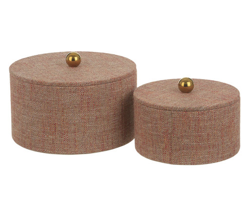 Dupla Caixas Decorativas Vermelha - D&A