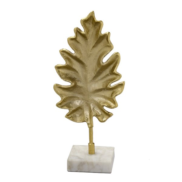 Escultura Folha Decorativa 32cm - Mabruk