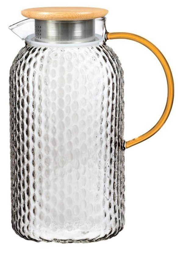 Jarra Borossilicato Astrid c/ Tampa em Bambu 1,8L