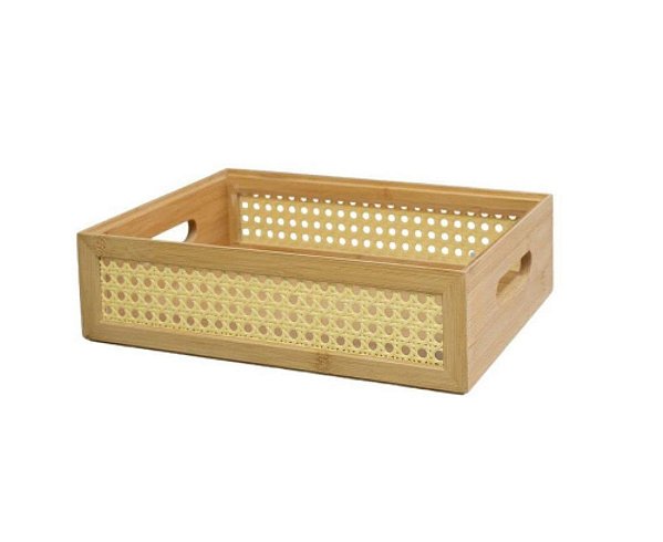 Caixa Organizadora Empilhável de Palhinha 32cm