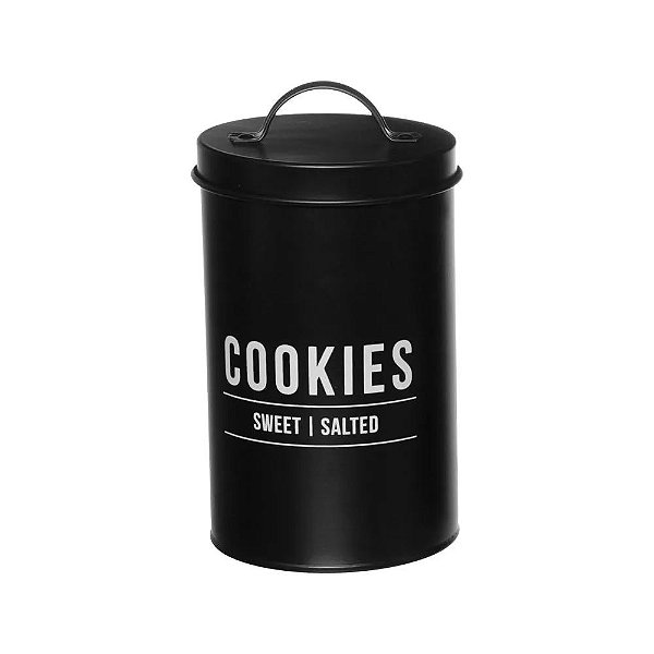 Pote Biscoito Manhattan Preto