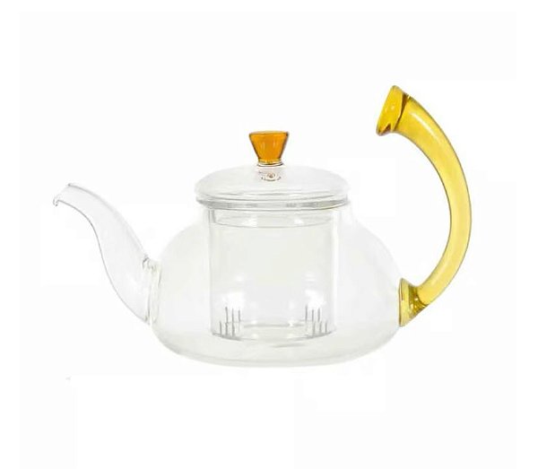 Chaleira Em Vidro Borossilicato Com Infusor E Alça 700ml