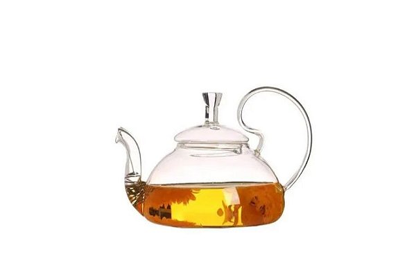 Chaleira De Chá Pyrex De Alta Borossilicação Com Chama Aberta