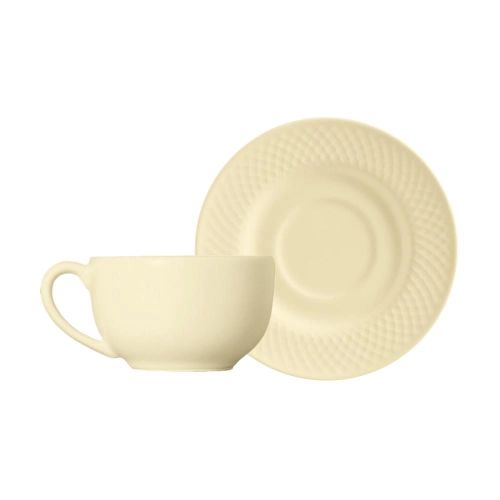 Aparelho De Jantar 24pcs Soft Relevo Com Bowl Bege Alleanza